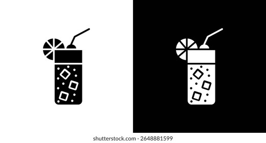 Tom Collins icon of a flat style vector