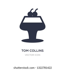 tom collins icon on white background. Simple element illustration from Drinks concept. tom collins sign icon symbol design.