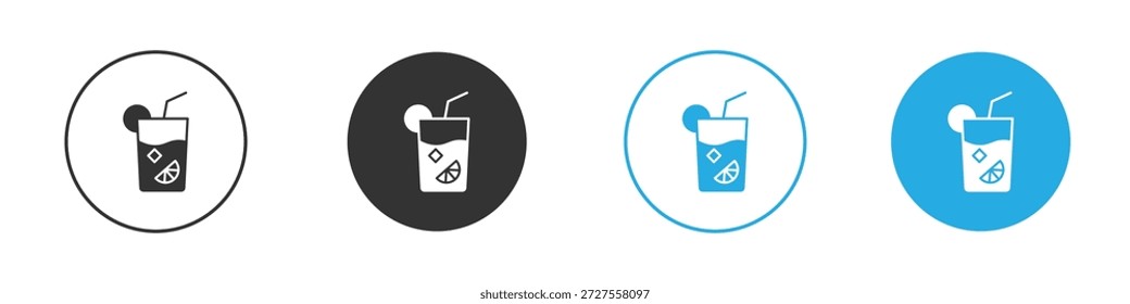 Tom Collins icons design element. vector illustration on white background.