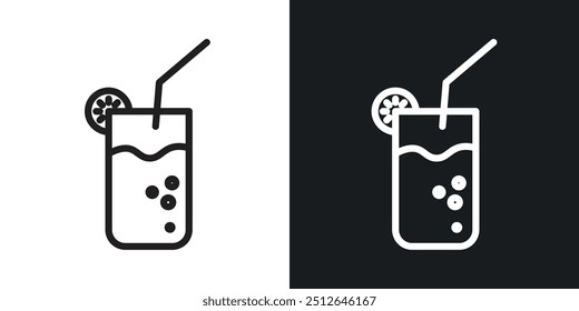 Tom Collins outlined icon vector collection.