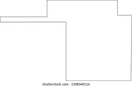 Tom Green County Map In State Of Texas