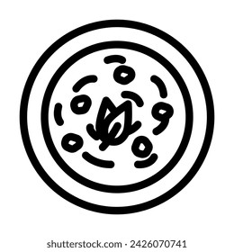 tom kha gai thai cuisine line icon vector. tom kha gai thai cuisine sign. isolated contour symbol black illustration