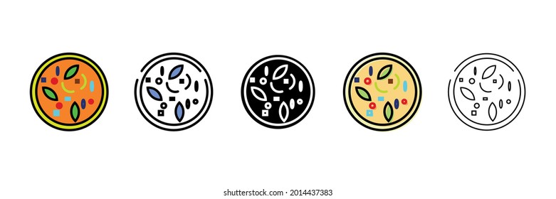 tom kha gai vector type icon