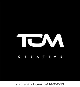 TOM Letter Initial Logo Design Template Vector Illustration