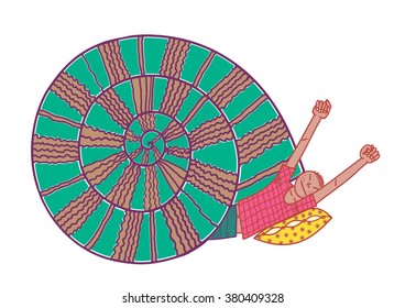 Tom thumb in the snail shell