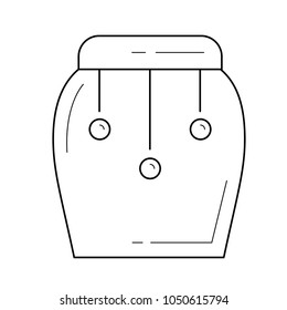 Tom tom vector line icon isolated on white background. Tom tom line icon for infographic, website or app. Scalable icon designed on a grid system.