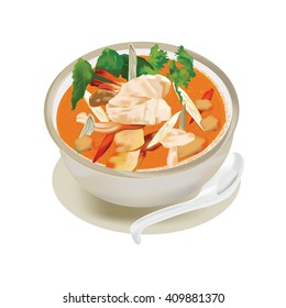 Tom Yam Kong Thai cuisine