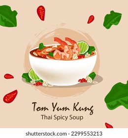 tom yam kung thai food