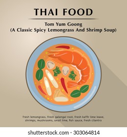 Tom Yum A Classic Spicy Lemongrass And Shrimp Soup Thai Food