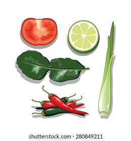 tom yum illustration