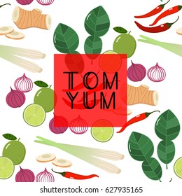 tom yum ingredient pattern