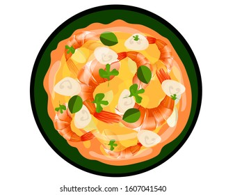 Tom Yum Kung spicy, sour