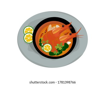 Tom Yum Kung in Thai flavor
