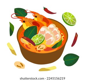 Tom yum kung -Thai food