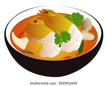 Tom Yum Kung with Thick Soup
