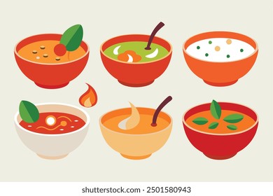 Tom Yum Soup Color Art Showcasing Flavorful Tom Yum with Herbs