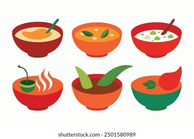 Tom Yum Soup Color Art Illustration Celebrating Thai Soup’s Bold Flavors