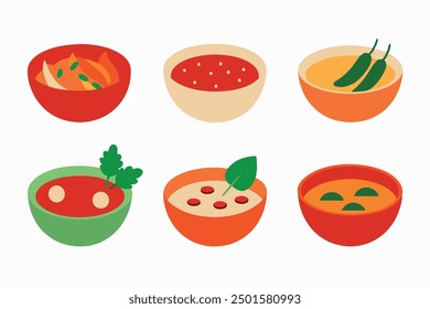 Tom Yum Soup Color Art Depicting Tangy Tom Yum with Lime