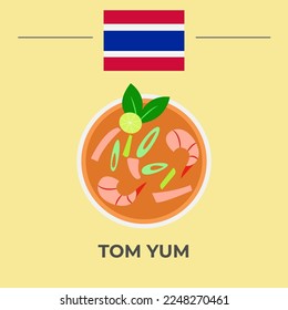 Tom Yum vector eps 10. fácil de editar
