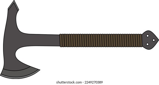 Vector de hacha de Tomahawk, hacha de una mano