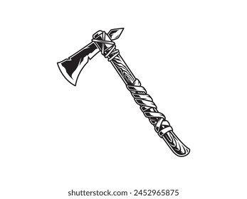 Tomahawk axe vintage illustration vector