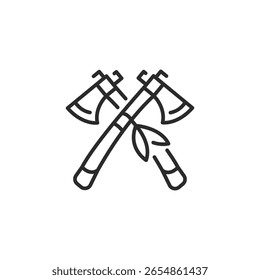 Icono de Tomahawk. Sencillo ícono de tomahawk para redes sociales, App y Diseño web. Ilustración vectorial