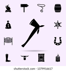 tomahawk icon. wild west material icons universal set for web and mobile