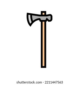 vector de icono de color de arma de tomahawk. signo de arma de tomahawk. ilustración de símbolo aislado