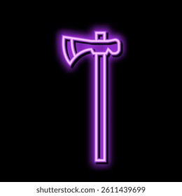 tomahawk weapon neon light sign vector. tomahawk weapon illustration