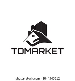 Tomarket logo design and honbnb logo template