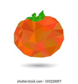Tomato abstract isolated on a white background