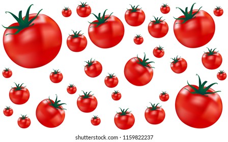 Tomato Abstracts For Spanish Festival La Tomatina.