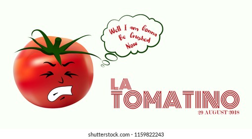 Tomato Abstracts for spanish festival La tomatina.