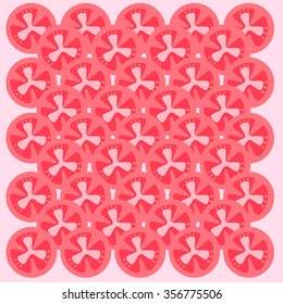 Tomato back pattern tight square