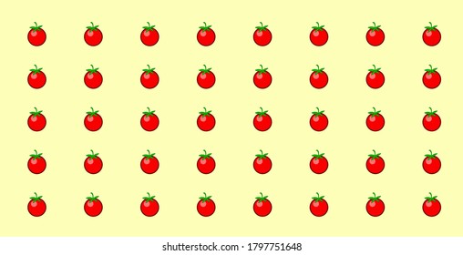 tomato backgrounds for wallpaper, wrapping paper and wall decoration, design pattern with a tomato shape