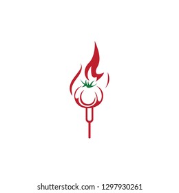 TOMATO BARBEQUE GRILL VECTOR