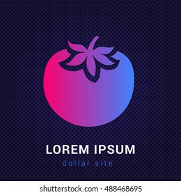 Tomato Blue & Red colorful gradient attractive bright material Icon / Logo Design