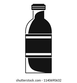 Tomato bottle icon. Simple illustration of tomato bottle vector icon for web design isolated on white background