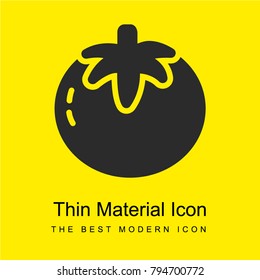 Tomato bright yellow material minimal icon or logo design