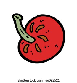 caricatura de tomate