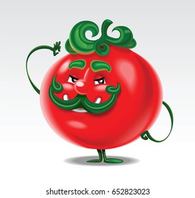 Tomato Cartoon Character