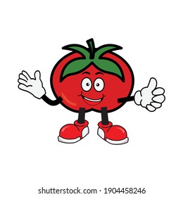 Symbol des Tomatenzeichens, Vektorgrafik.