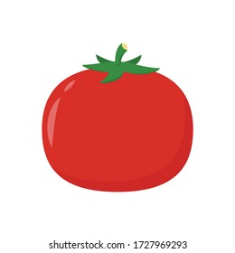 Tomato cartoon. Tomato vector. Tomato on white background.