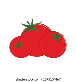 Tomato cartoon. Tomato vector. Tomato on white background.