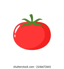 Tomato cartoon. Tomato vector. Tomato on white background.