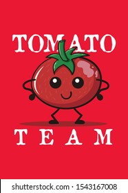 tomato character funny and cute kawaii tomatoe character food