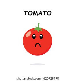 tomato character in white background
