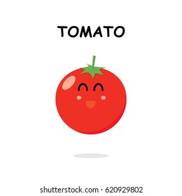 tomato character in white background