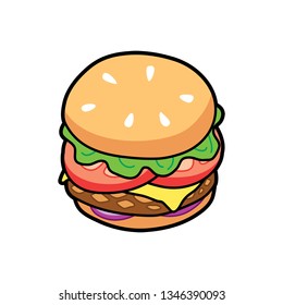 tomato cheese burger