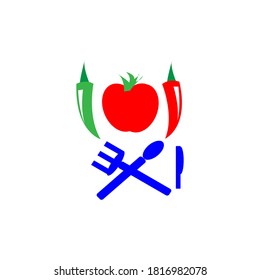 Tomato chili icon vector design illustration